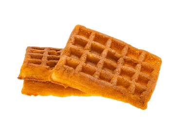 belgian waffles isolated