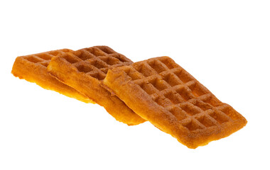 belgian waffles isolated