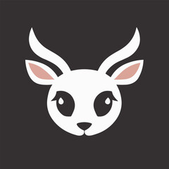 Cute vector illustartion of deer or elk