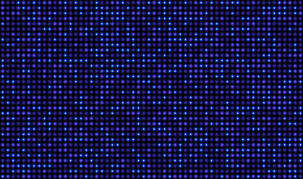 Vector Led screen. Television texture. Pixel background. Lcd monitor. Digital display. Blue TV videowall. Electronic diode effect. Projector grid template with points. Glitch, bug, pixels