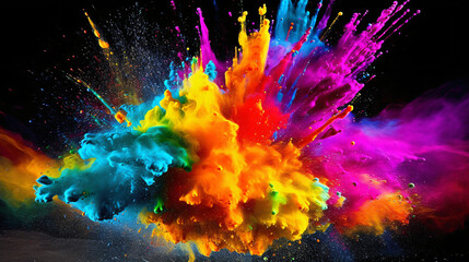 Obraz na płótnie Canvas Various Color Splashes 