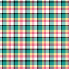 Colorful fabric plaid graphic vector