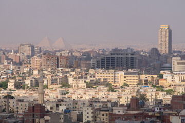 Vista de la ciudad de El Cairo desde los muros de la Ciudadela, Egipto