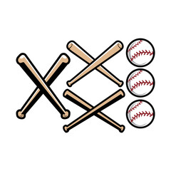 baseball bat and ball
