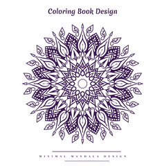 Arabic islamic floral pattern mandala for henna, mehndi, tattoo, decoration coloring book design.