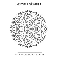 Crative Islamic cultural floral pattern mandala for henna, mehndi, tattoo, coloring book design.