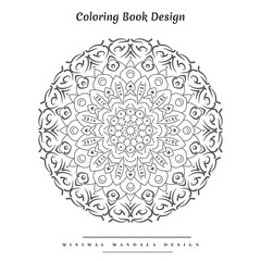 Crative Islamic cultural floral pattern mandala for henna, mehndi, tattoo, coloring book design.