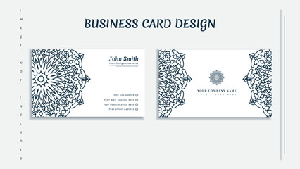 Modern creative and minimal mandala business card design
