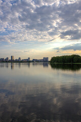 Fototapeta premium river and clouds
