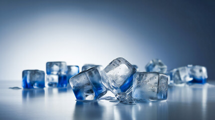 Ice cubes. Generative AI