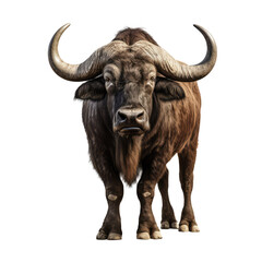 Naklejka premium African buffalo isolated on white