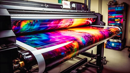 Printing Digital Art. AI Generated - obrazy, fototapety, plakaty