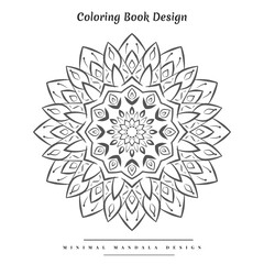 Creative arabesque islamic mandala design and coloring book  for all