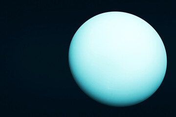 Planet Neptune on a dark background. Elements of this image furnishing NASA.