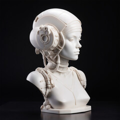 Female Robot Bust