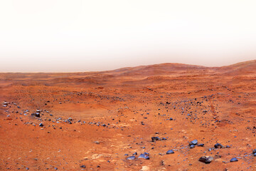 Surface of the planet Mars. Elements of this image furnishing NASA. © Artsiom P