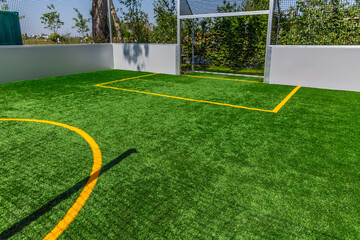 Artificial turf playing field for small garden, synthetic turf playing field, artificial grass pitch