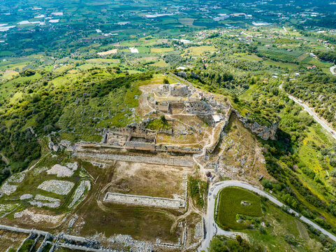 Tlos from Above: Drone Image of Muğla's Ancient City, Turkey