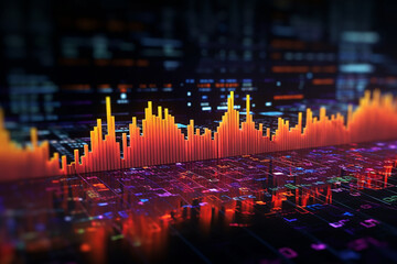Powerful Financial Data Unveiled - Engaging 3D Stock Market Visualization - Generate IA