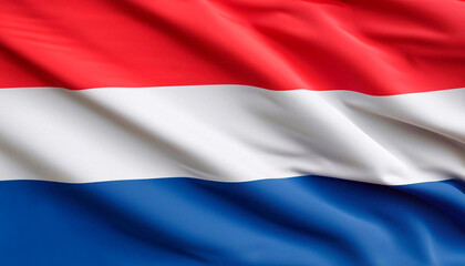 Netherlands flag with folds