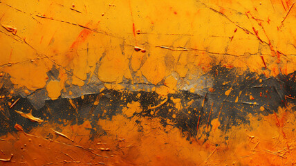 Scratched orange texture background, for banners and posters, Generated AI