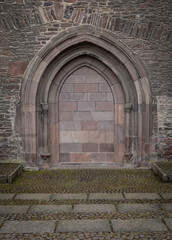 The door of old church