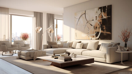 Contemporary living room.