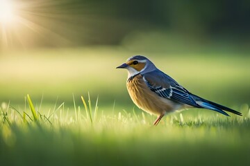 bird on the grass generative ai technology