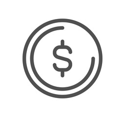Finance related icon outline and linear symbol.
