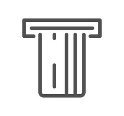 Finance related icon outline and linear symbol.