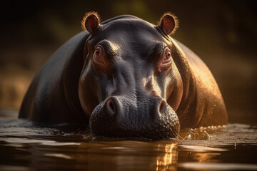 hippopotamus, generative ai