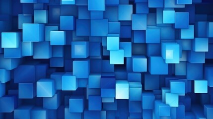 Vector blue squares abstract background geometric. Generative AI