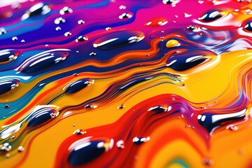 Abstract splash of color ink on background.