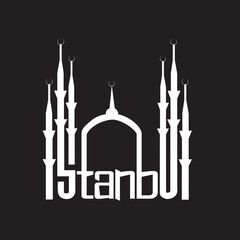 silhouette of mosque