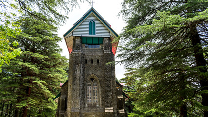 Obraz premium Mcleodganj, Dharamshala - St. John in the Wilderness is a Protestant church dedicated to John the Baptist