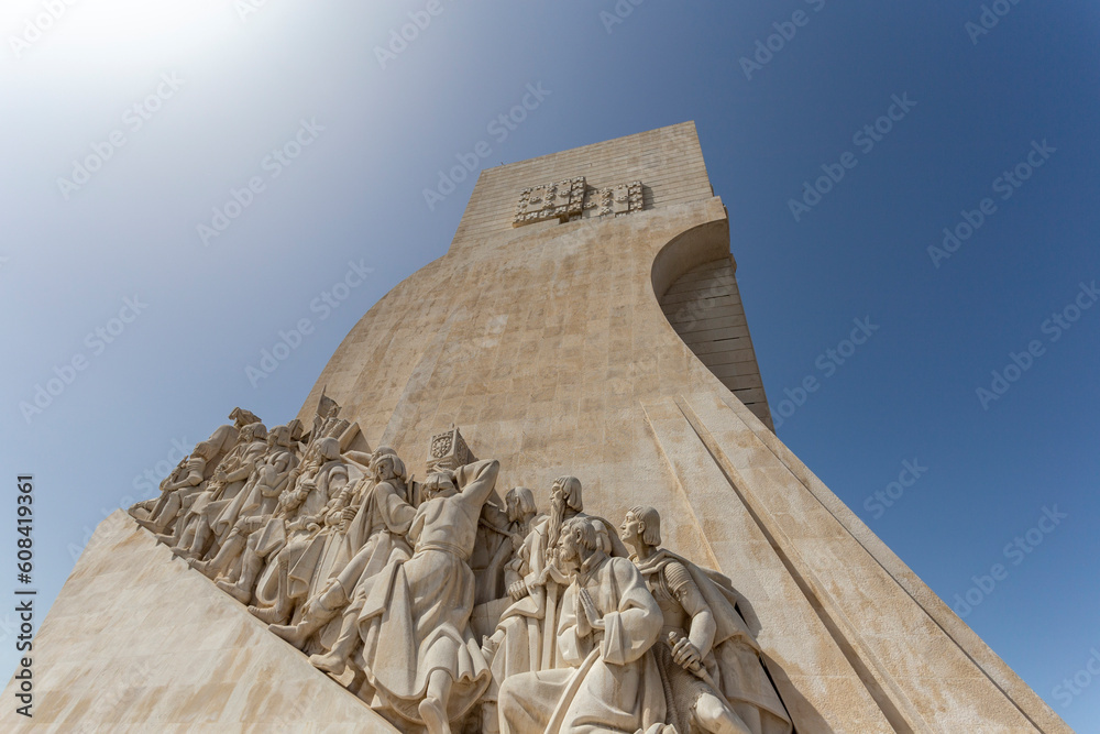 Wall mural The monument of the Discoveries on a summer day in Lisbon