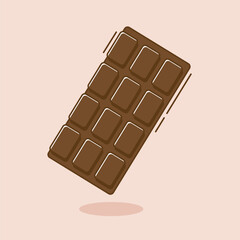 Free vector illustrations chocolate cartoon with isolated layer that can be easy to use.