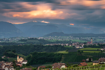 Eppan/Appiano landscape near Bolzano in South Tyrol