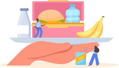 Lunch Box Tray Background