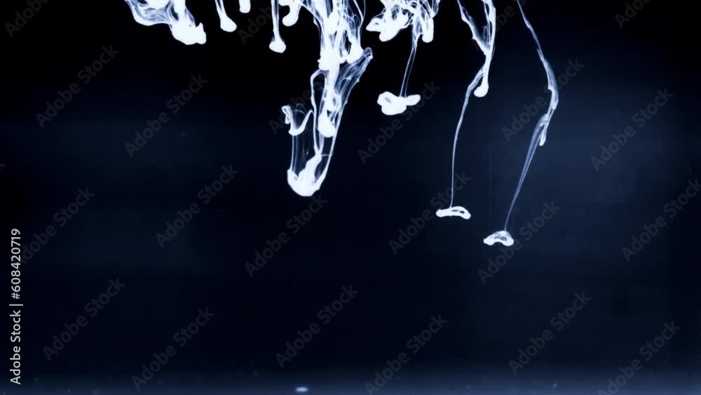 Wall mural ink transition splatter blot spreading turbulent moving abstract painting animation background new c