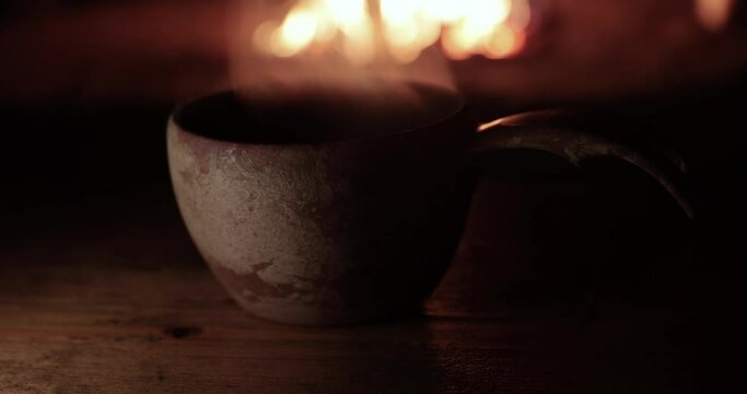 Wooden cup kuksa traditional Sami craft