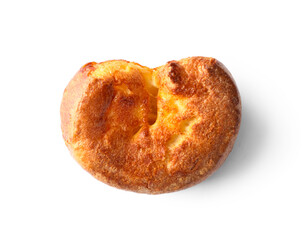 Tasty Yorkshire pudding isolated on white background
