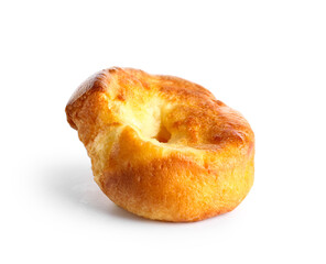 Tasty Yorkshire pudding isolated on white background