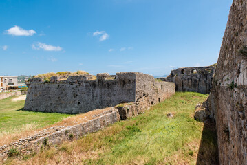 Fototapeta premium Methoni castle on a beautiful spring day, Messinia, Greece