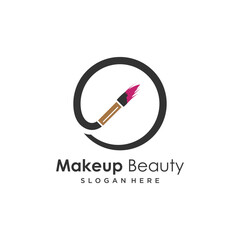 Makeup logo design with modern unique style idea