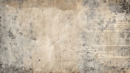 Obraz premium A handwritten note on a crumpled piece of paper. Generative ai