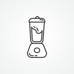 blender thin line icon. blender outline icon