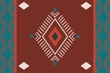 Tribal geometric ethnic seamless pattern. Ornament. Native American, African, Indian, Mexican, Moroccan, Peruvian style. Design for clothing, fabric, wallpaper, textile, tile, carpet, home decor.