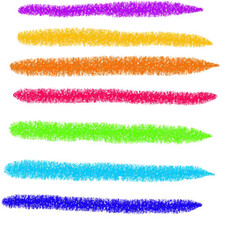 colored pencil lines children's drawing vector