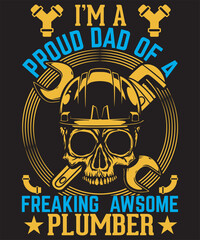 plumber dad t shirt design